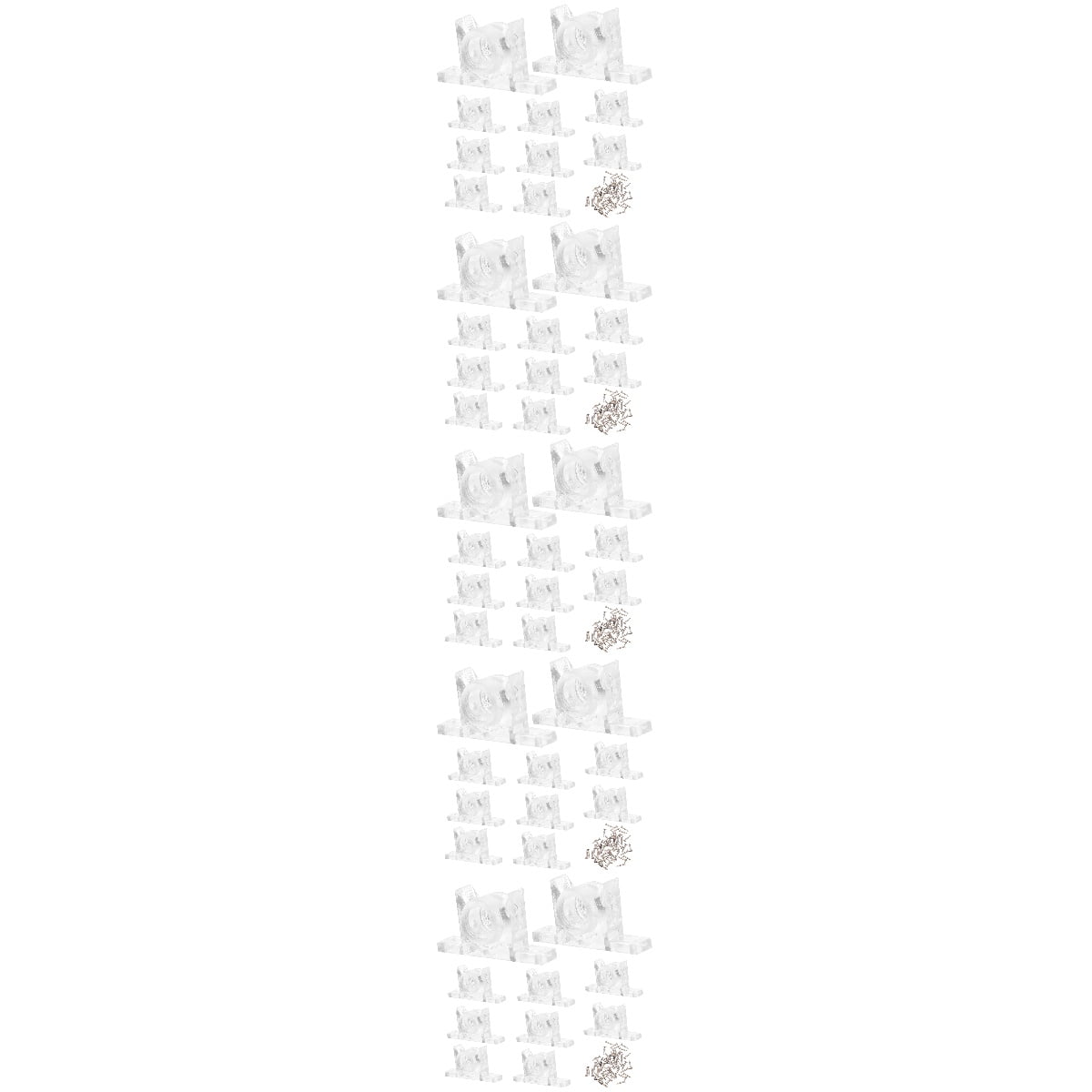 CIMAXIC Cabinet Door Catch Transparent Easy Open Close for Doors 50Sets