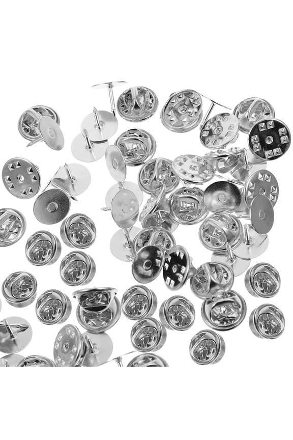 50 Sets Butterfly Locks for Enamel Pins, Brooches, and Pin Backing Locking Backs, Secure Fasteners