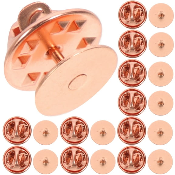 Milisten Locking Pin Rose Gold For Jewelry Making 50Sets