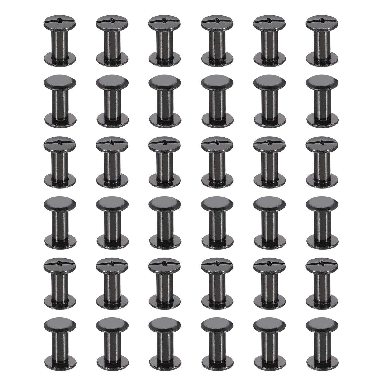50 Sets Chicago Screws, 11mm L Galvanized Iron Chicago Screw Phillips ...
