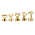 thumbnail image 1 of 50 Sets Chicago Screws, M4 Brass Chicago Screw Slotted Binding Post Screw Rivets for Leather Belt, 1 of 6