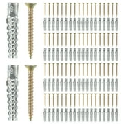 50 Sets Drywall Heavy Steel Anchor Concrete Screws