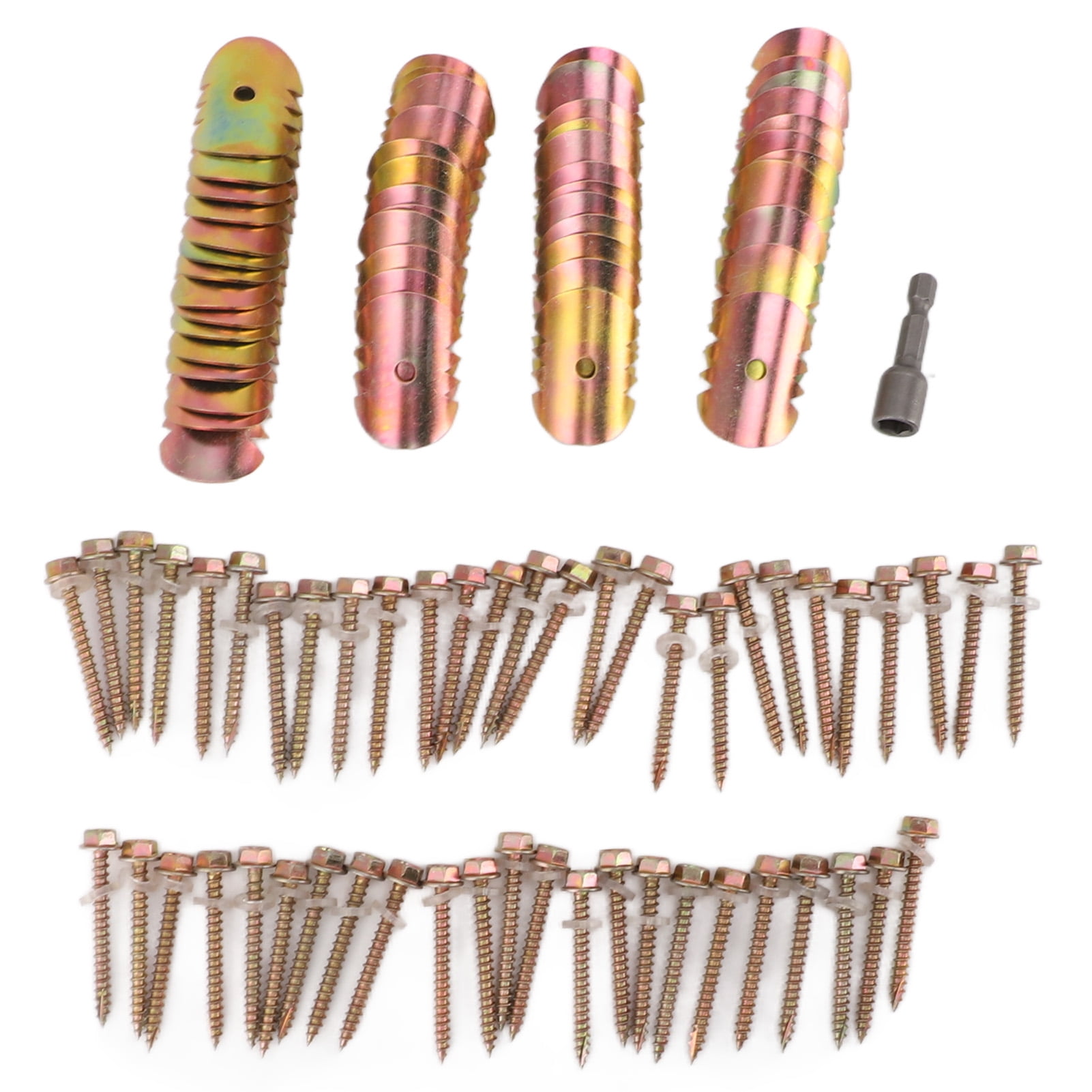 50 Sets Fence Wire Fasteners Carbon Steel Zinc Plated Rust Proof Wire