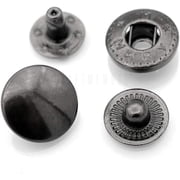 50 Sets Gun Metal Black Snap Buttons S-Spring Socket Popper Fasteners for Jacket Bag Closures #665 VT2 10mm 0.39"
