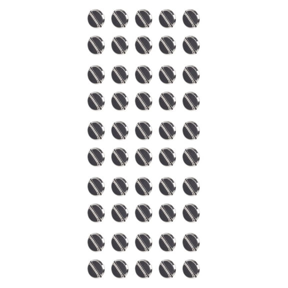 50 Sets Leather Belt 5 X 6 mm Silver Screw Binding