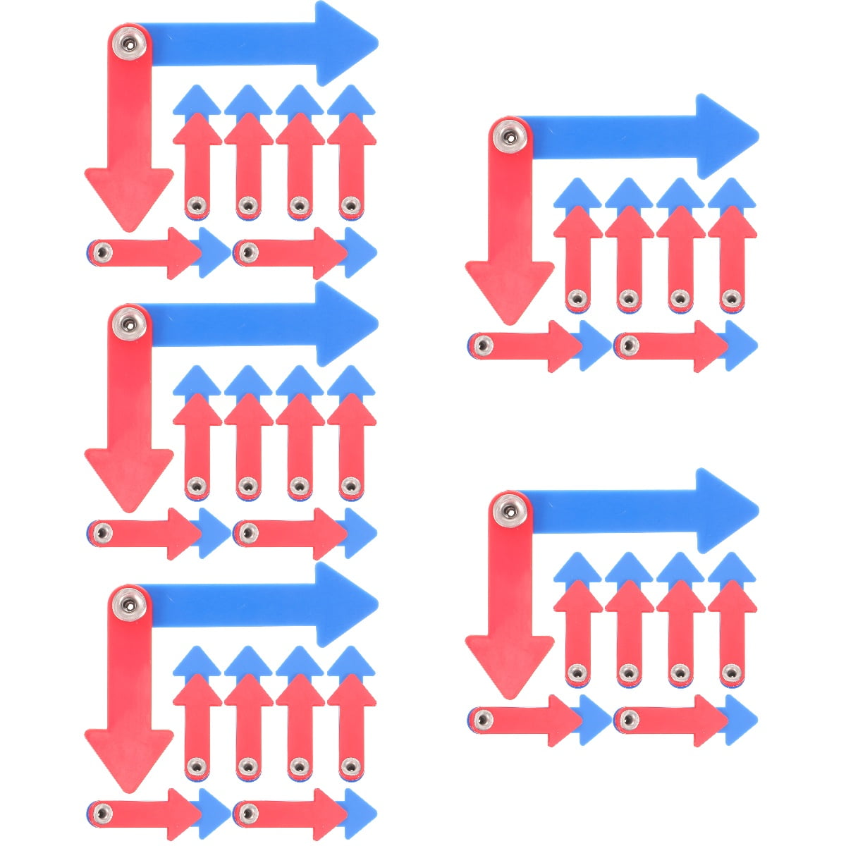 50 Sets Plastic Clock Hands Time Telling Clock Hand Educational Clock