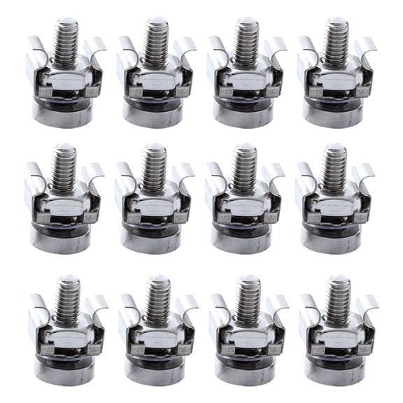 50 Sets Screw Card Female Bolts Machine Screw Sturdy Screws Screw for Cabinet Server Rack Screw Cabinet Mounting Screw