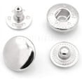 thumbnail image 1 of CRAFTME STUDIO 10 mm Silver Snap Buttons S-Spring Socket Popper Fasteners for Jacket, Bag and Canvas Closures, 50 Sets VT2, 1 of 5