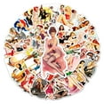 thumbnail image 1 of 50 Sexy Retro Girl Stickers, 2.36*1.57 Inches - Retro Girl Party Gifts And Decorations, Waterproof Vinyl Stickers, Suitable For Water Bottles, Laptops, Skateboards, Bicycles, Suitcases, Etc., 1 of 5