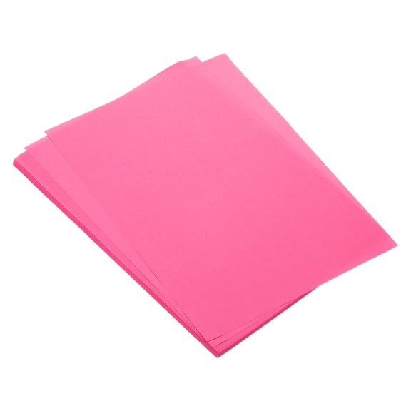 50 Sheet Origami Paper Double Sided Cream Fluorescent Pink 11.7 x 8.3 Inch Square Sheet for Art Craft Project, Beginners, Gifts Decor
