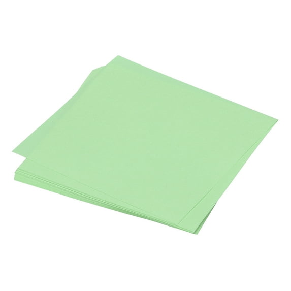 Uxcell Origami Paper Double Sided Sheet for Art Craft Project Beginner 50 Sheets Light Green 3x3 inch
