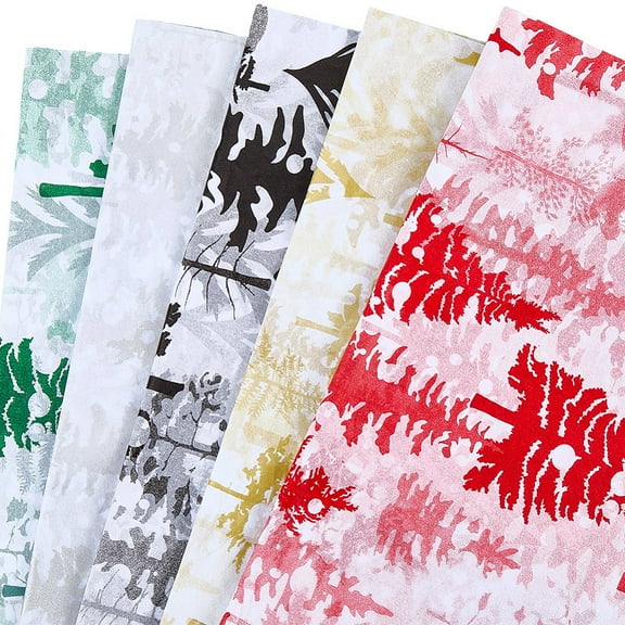 50 Sheets 13.8 x 19.7 Inch Forest Gift Tissue Paper Pine Tree Tissue Paper Colorful Rectangle Present Wrapping Packaging Art Sheets Accessories