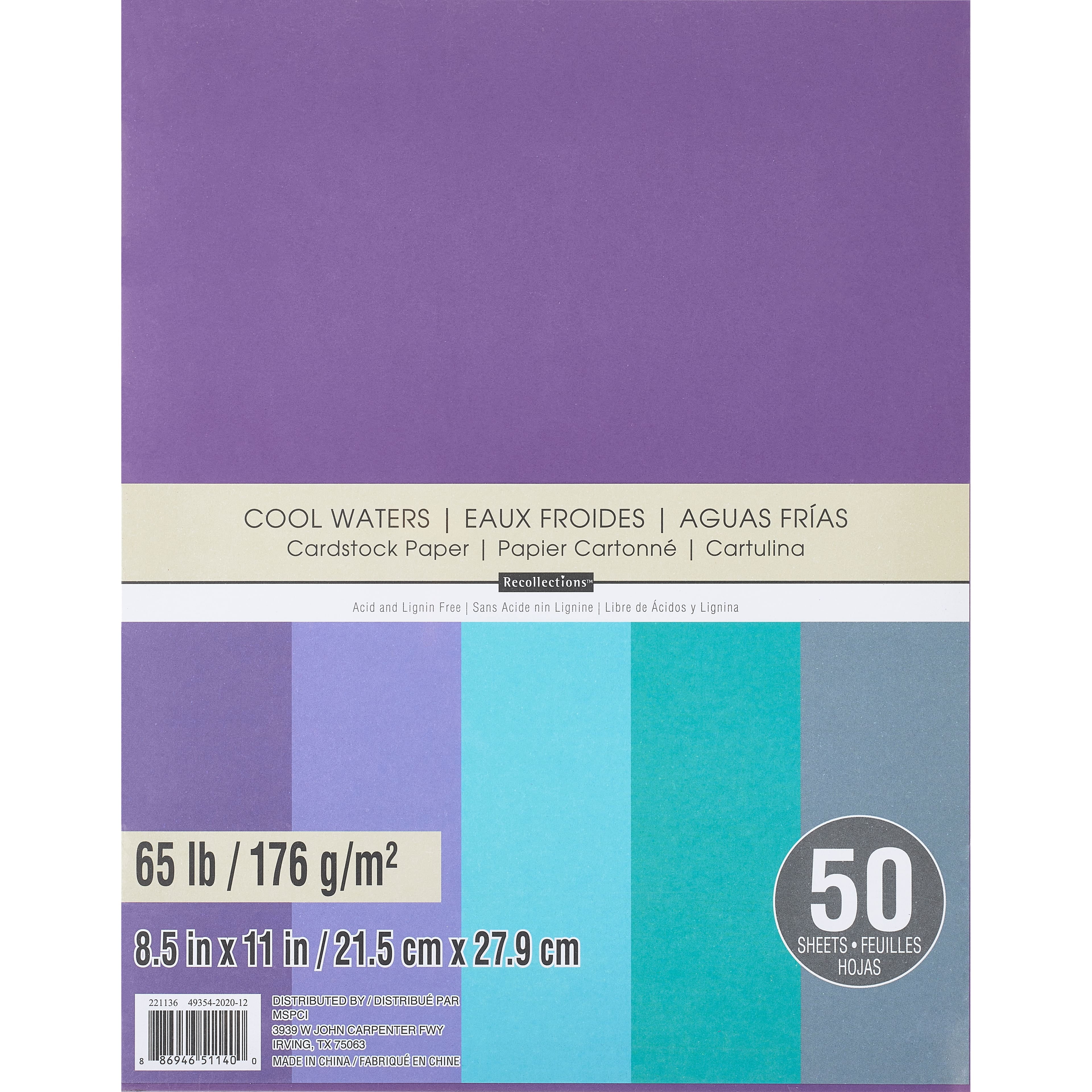 Recollections Cardstock Paper 8 1/2 X 11 Cream - 50 Sheets : :  Home
