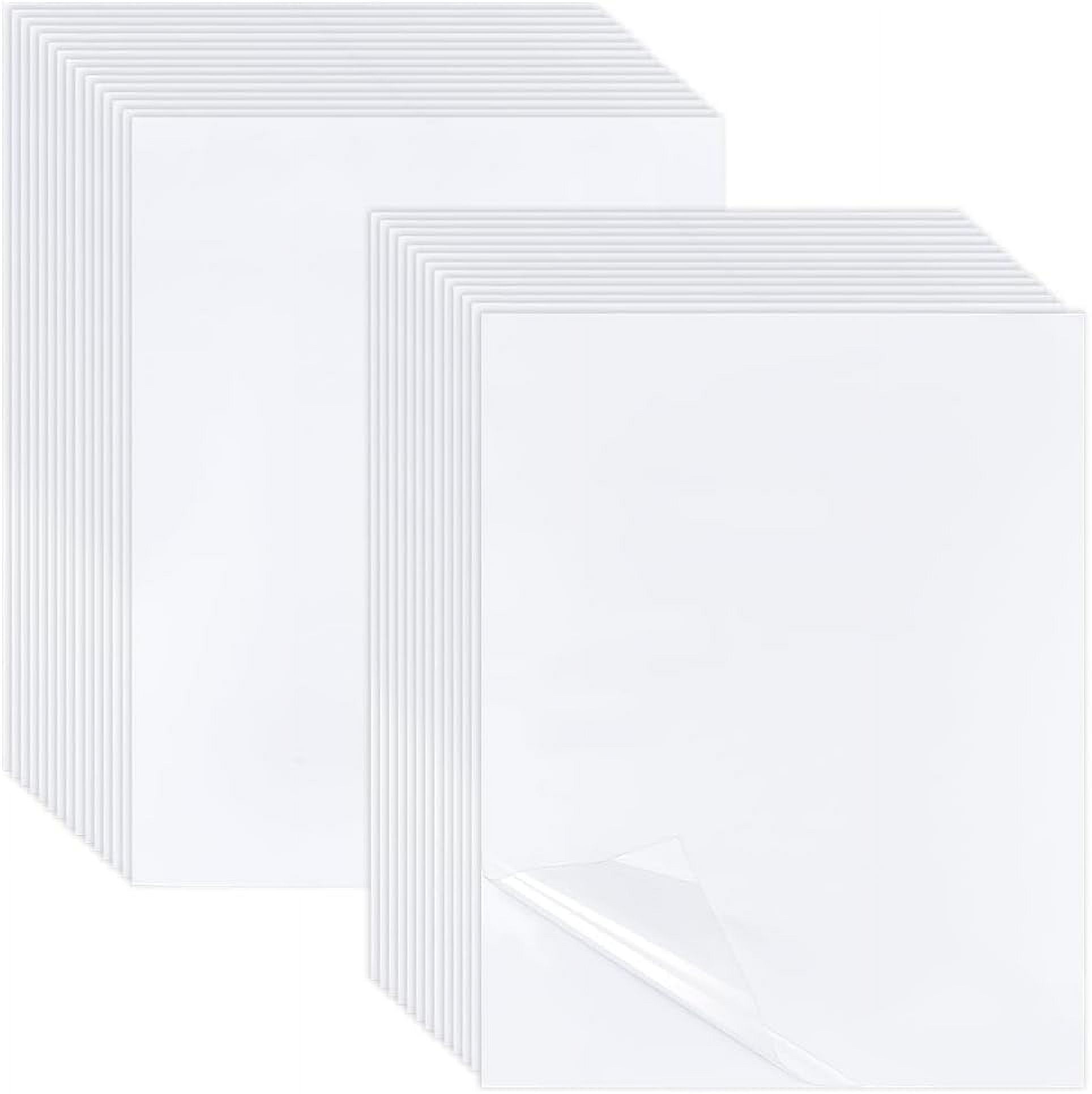 50 Sheets A4 PET Laminating Sheets Self-Adhesive Matte Cold Laminating Film 11.8x8.4 Inch Waterproof Laminate Sticker for oto Painting Poster Documents