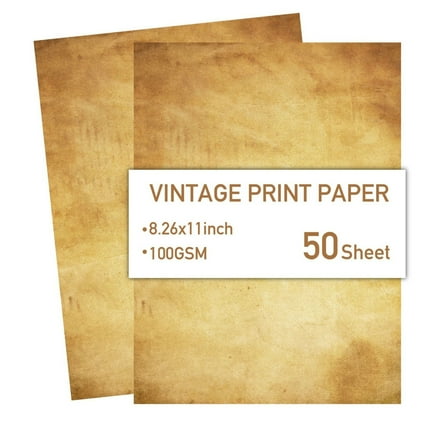 50 Sheets A4 Retro Paper Letter Paper Double Sided Printing Paper Writing Paper Stationary Paper for Letter Writing
