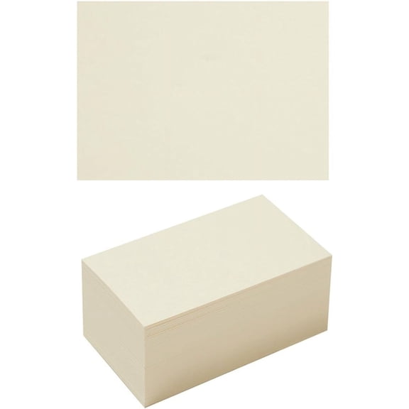 50 Sheets Blank Cardstock Paper 250 GSM Thick Heavy Cards Stock for DIY Art Projects, Card Making, Postcards, Greeting Cards, Birthday Party, Wedding Invitation (Cream, 5x7 inches)