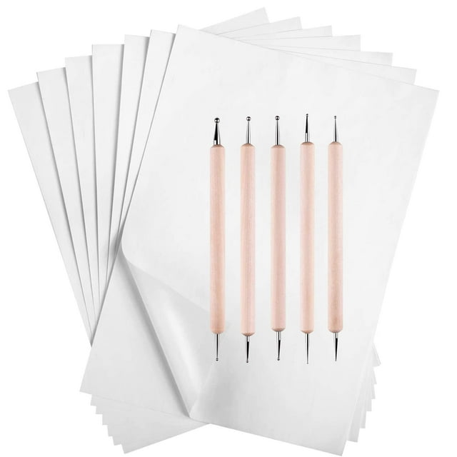 50 Sheets Carbon Paper Graphite Paper White Carbon Transfer (8.5 x 11.5