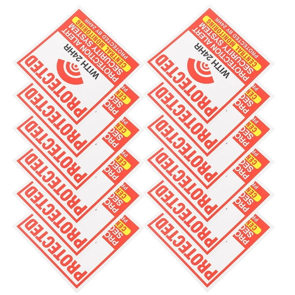 50 Sheets Central Decals Household Stickers Alarm Window Office