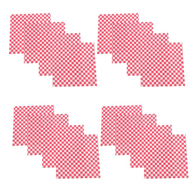 50 Sheets Checkerboard Burger Food Wrapping Paper Rice Ball Bento