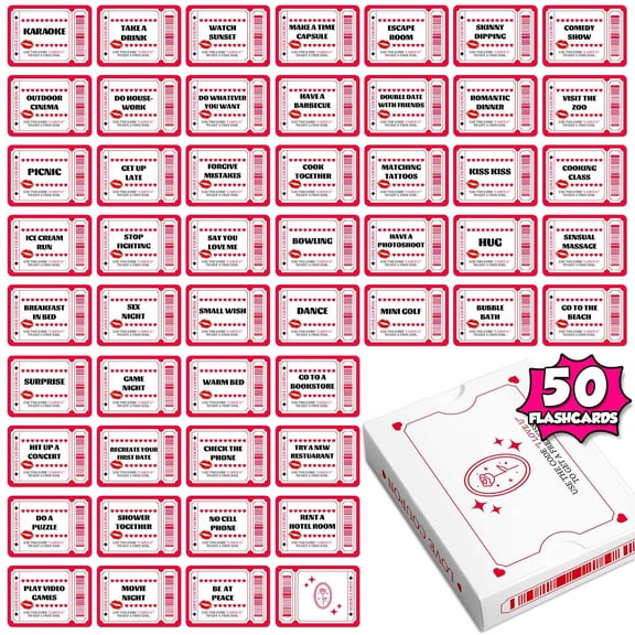 50 Sheets Couple Interactive Card Set Interesting Ambiguous Card Interactive Game For Dating Drinking Party F95572