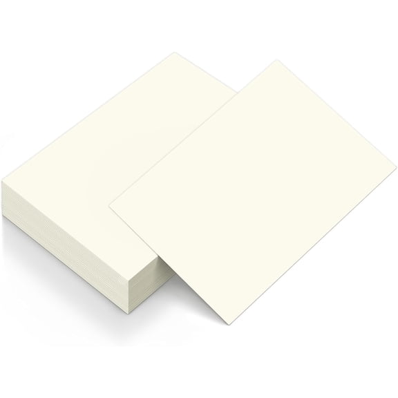 50 Sheets Cream Cardstock 8.5 x 11 Ivory Paper, Off White Card Stock Printer Paper for Cards Making, Office Printing, Wedding