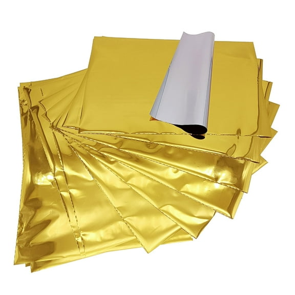 50 Sheets Creative Golden Reactive Foil A 4 Transfer Foil Paper for Business Card