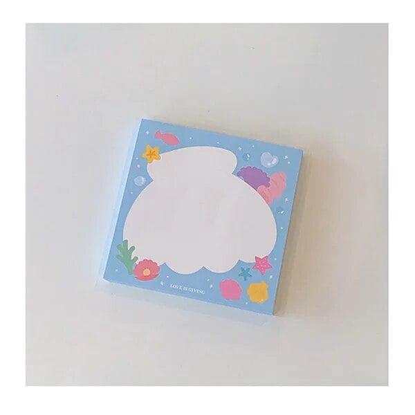 50 Sheets Cute Butterfly Seashell Memo Pad Decorative Note Paper DIY ...