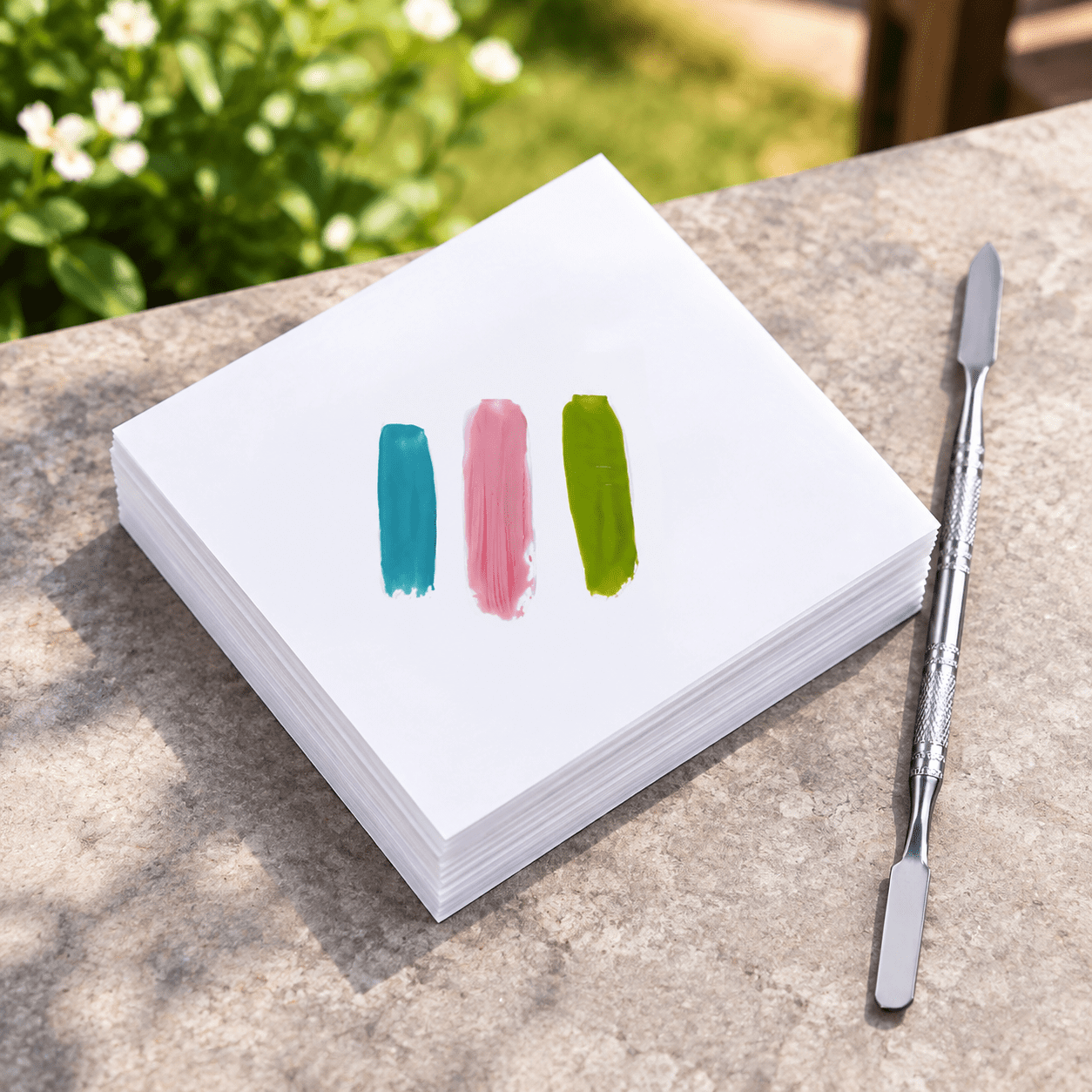 Stirring Rood 50 Sheets Disposable Nail Polish Palette Paper - Portable Waterproof ...