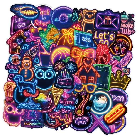 50 Sheets Funny Sticker Reward Sticker Decorative Label Scrapbook Sticker Luggage Sticker for Laptop Notebook