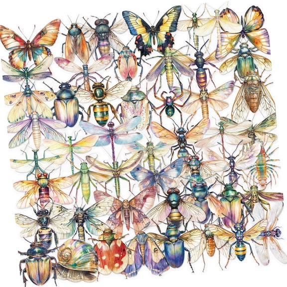 50 Sheets Graffiti Sticker Scrapbooking Sticker Luggage Sticker Sticker Watercolor Sticker for Phone Laptop