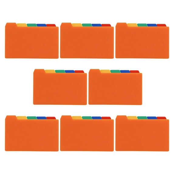 50 Sheets Index Card Tabs Notebook Dividers Removable Labels Multi Pocket Folder Dot
