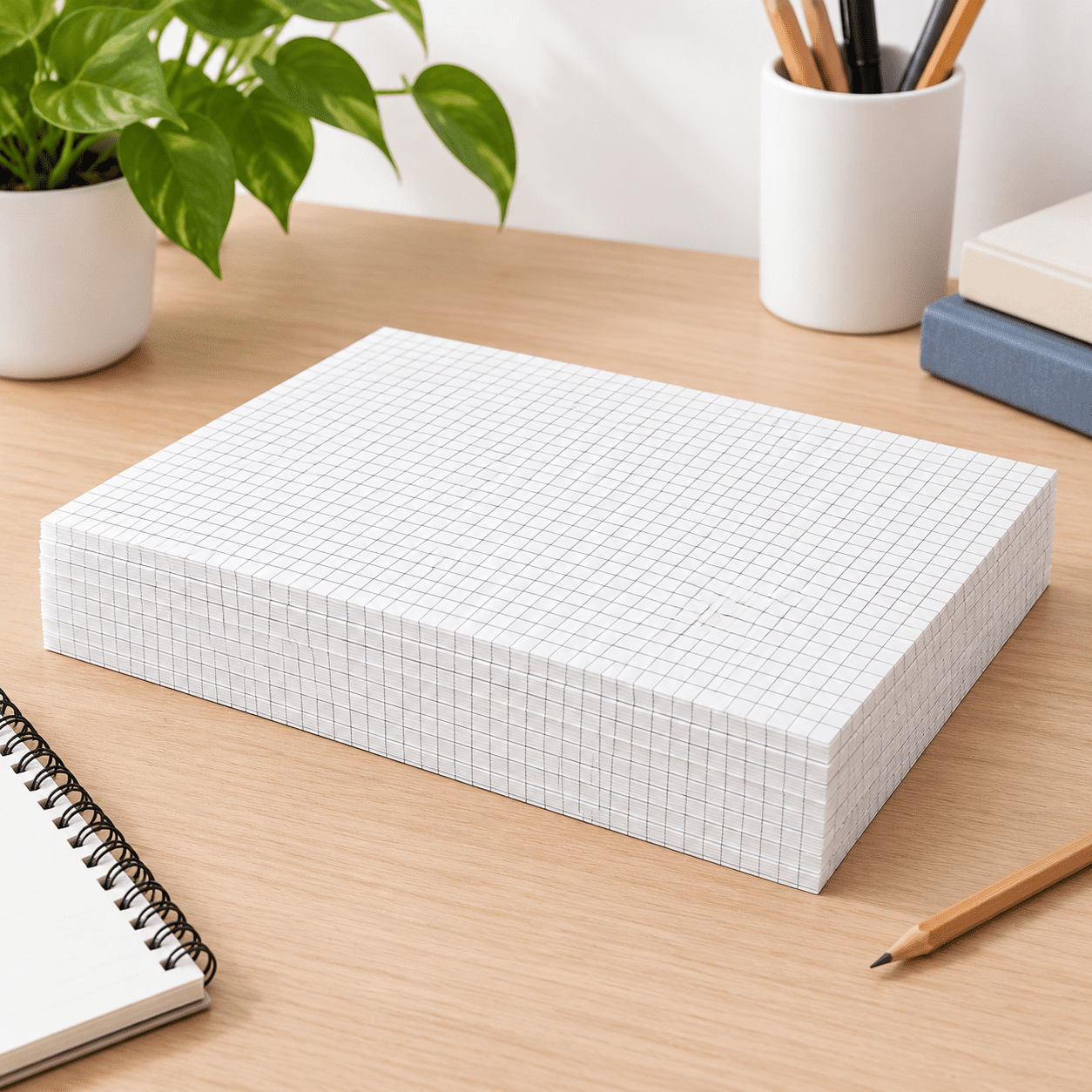 50 Sheets Large Graph Paper, 24 X 36 Inch, White, 1/4 Inch Ruled Giant ...