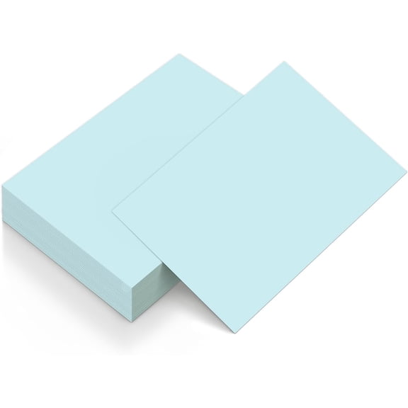 50 Sheets Light Blue Cardstock Paper 8.5 x 11, SHAANXIXIAN 80lb Card Stock Printer Paper for Arts & Crafts, Presentations, Stationary Printing