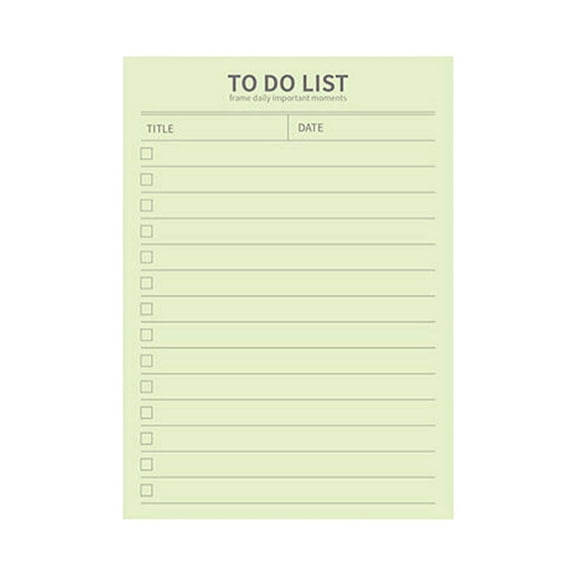 50 Sheets To Do List Notepad, Daily Task Checklist Memo Pads, Planner Note Paper, Self Adhesive Desktop Reminder Stationery, Smooth Writing Planning Notepads, Portable Goal Tracking Checklist Paper