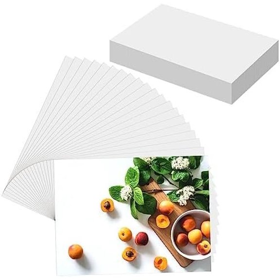 50 Sheets Photo Paper, 3.5 x 5 Inch Photo Paper for Printer Picture | Photo Paper Glossy High Glossy Dry Paper for Printer Suitable for Flyers Calendars and Brochures