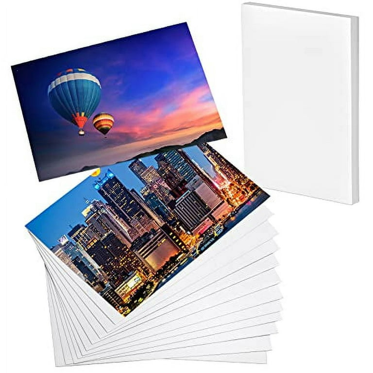 50 Sheets Photo Paper Glossy, 4 * 6 Inch Photo Paper for Printer Picture,  Inkjet Printing Photo Paper 180gsm, Suitable for Flyers, Calendars and  First