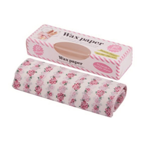 50 Sheets Printed Food Packaging Paper, Oil-Resistant Parchment Liners for Pastries, Cakes, and Sandwiches, 8.4x9.8 Inch