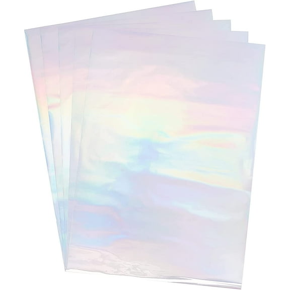 50 Sheets Reactive Foil 11.4x7.3in Rectangle Metallic Transfer Foil Paper Toner Reactive Foil Sheet
