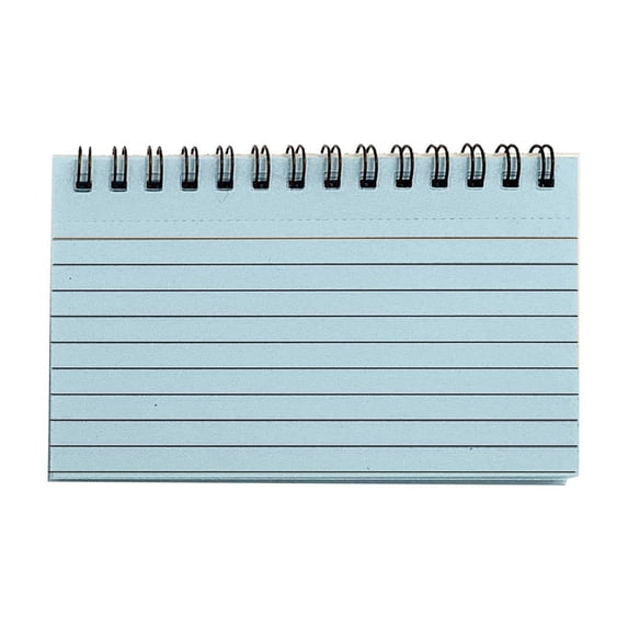 50 Sheets Spiral Bound Index Cards, 4.92X2.95 inch Lined Flash Card, Small Pocket Notebook, Colored Ruled Notecards, Portable Flip Spiral Memo Pads for Office Note Taking & Daily To-Do List