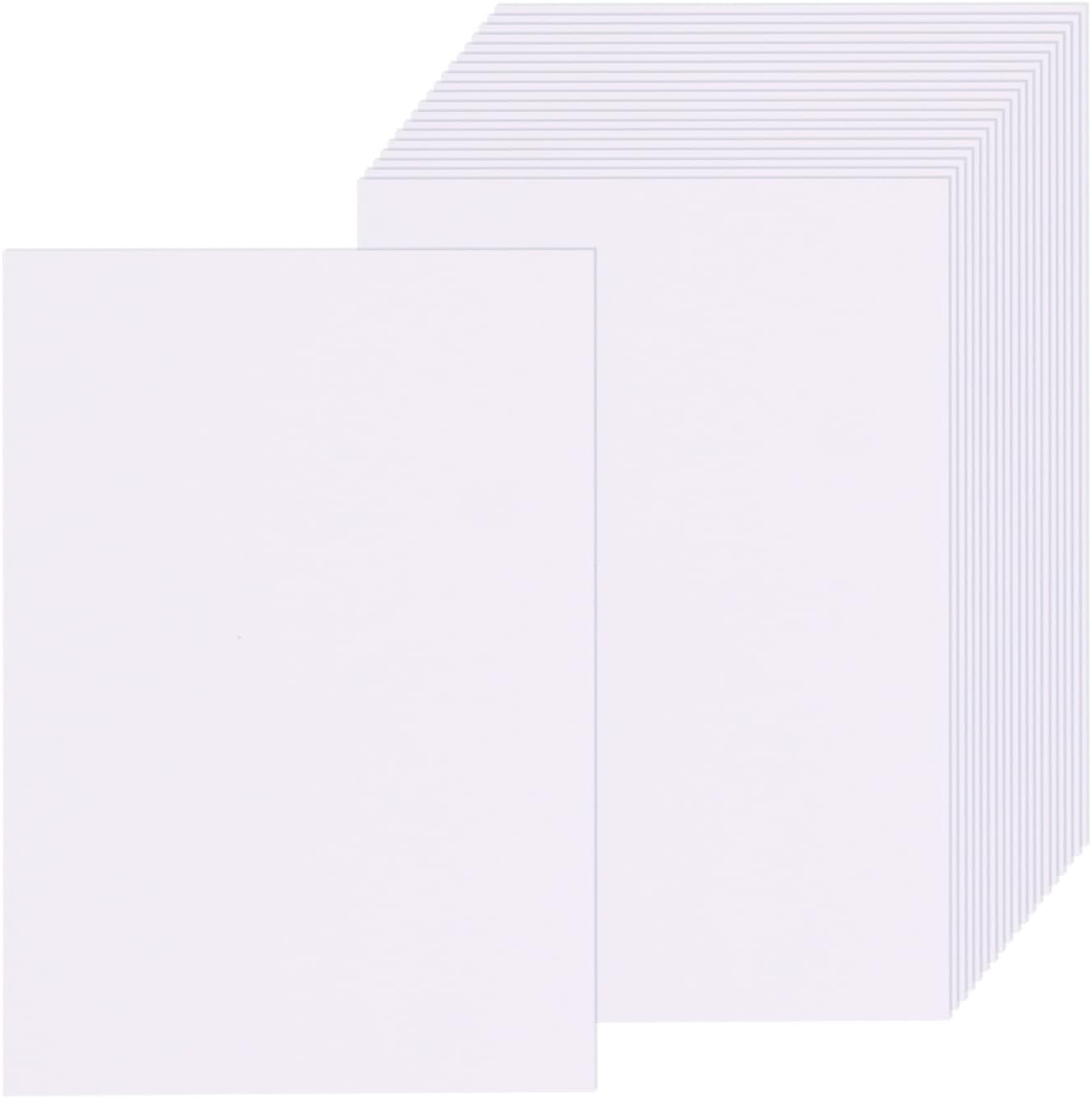 50 Sheets White Cardstock Thick Paper 4 x 6, 250gsm/92lb Blank Heavy ...