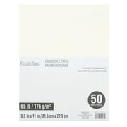 50 Sheets White Dove 8.5" x 11" Cardstock Paper by Recollections - Acid and Lignin Free Paper for Scrapbooks - Arts & Crafts - 1 Pack