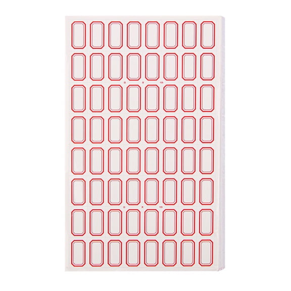 50 Sheets Writeable Labels Adhesive Sticker Jams Label Small Blanks Sticker Sticker for Home School Office