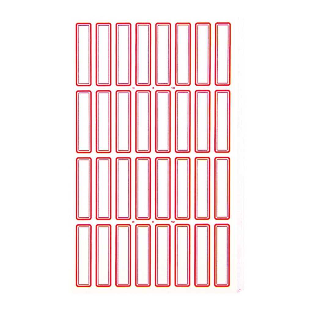 Narrow Sticker Labels 50 Sheets Writeable Labels Sticker Small Blank Sticker Adhesive Sticker ...