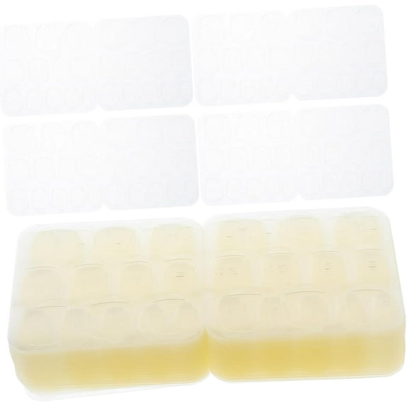 50 Sheets il Jelly Glue Press on ils Sticky Tabs Jelly Fake il Sticker Double Sided il Stickers Fake ils Tags il Adhesive Tabs Manicure Adhesive Tape