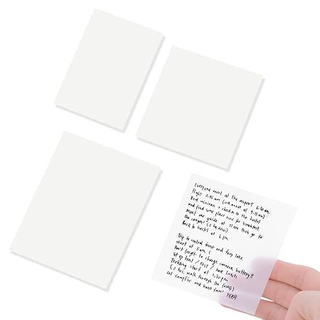 50 Sheets in one pack Transparent Sticky Notes Pad,Clear Cute Full self-Adhesive PACK OF 2