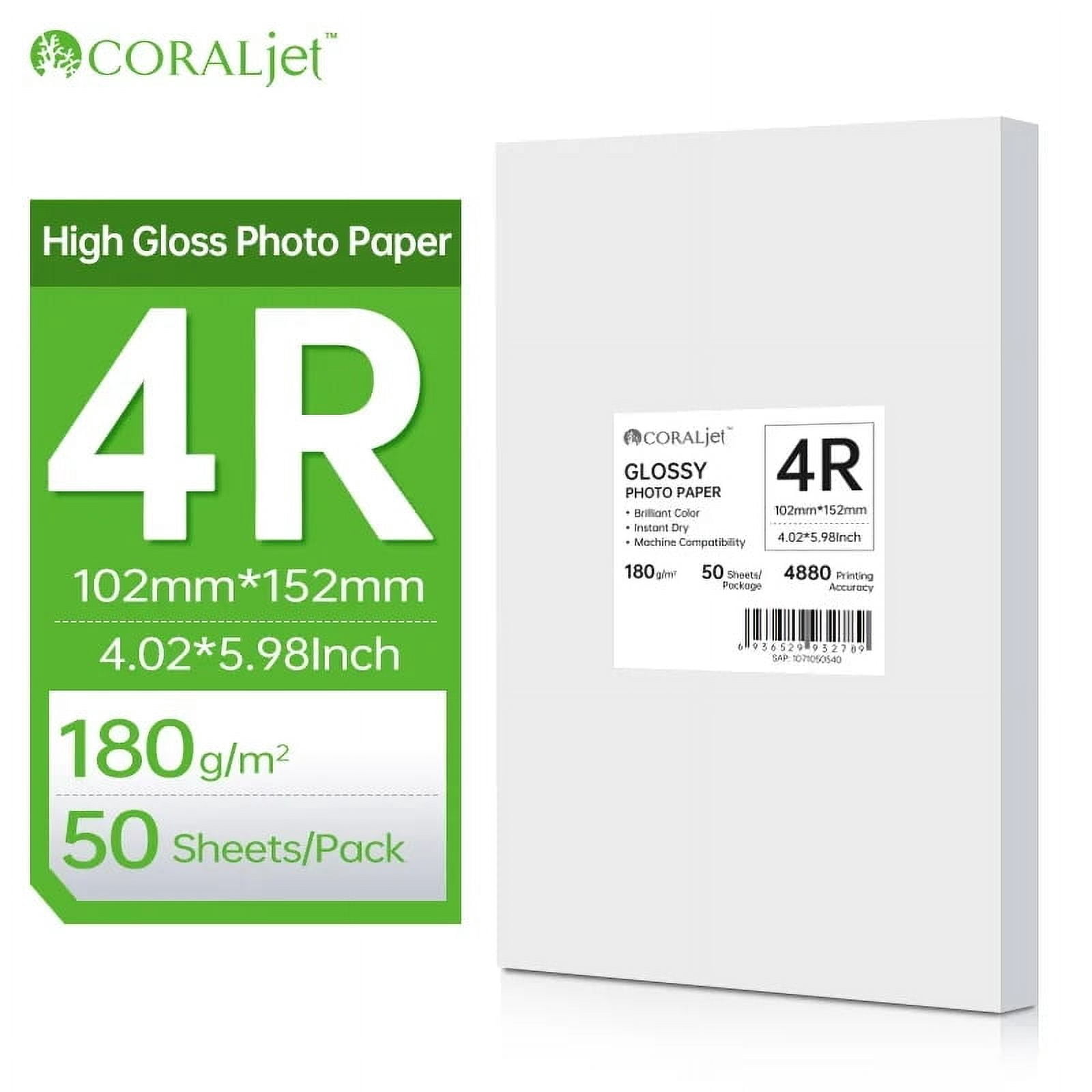 100 Sheets Glossy Inkjet Photo Paper 4x6" (4R) 230gsm - Quick Dry, For All Inkjet Printers - View #3
