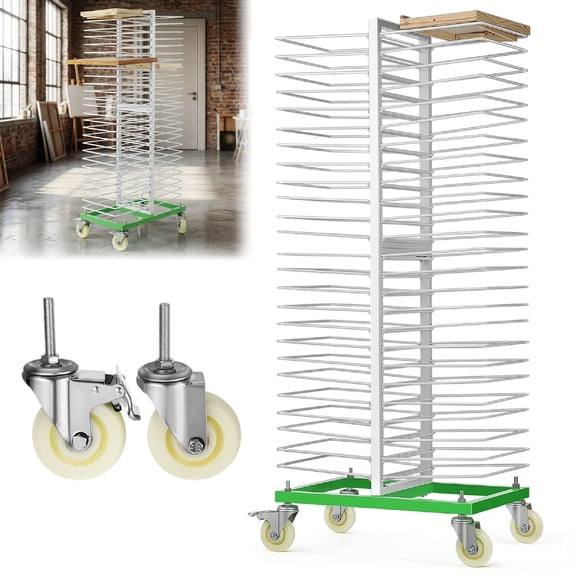 50 Layer Art Drying Rack Multi Color Cold Rolled Steel for Drying Use