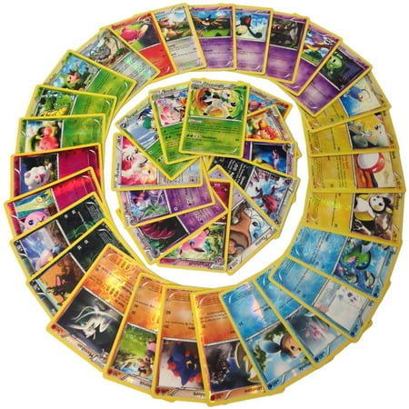 50 Shiny Foil Pokemon Cards Assorted Lot with No Duplicates