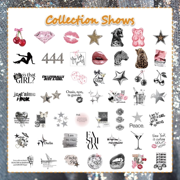 50 Silver-Colored Butterfly Stickers, Custom Creative Decorative Stickers for Students, Room, Thermos, Smartphone, Notebook and DIY Wall Decals, Decal Set #GLOBAL PICKS