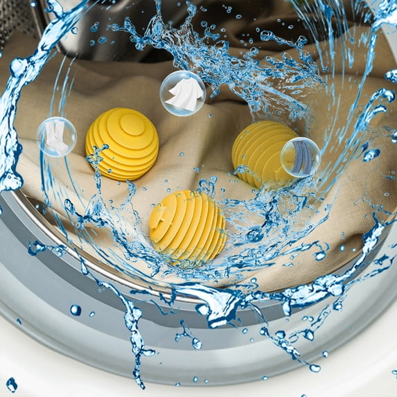 Up to 50% off Skegnu 3PCS Clothes Winding-Free Adsorption Hair Removal Cleaning Ball Reusable Hair Remover Washing Machine Hair Catcher Laundry Ball Dryer Ball For Clothing on Clearance